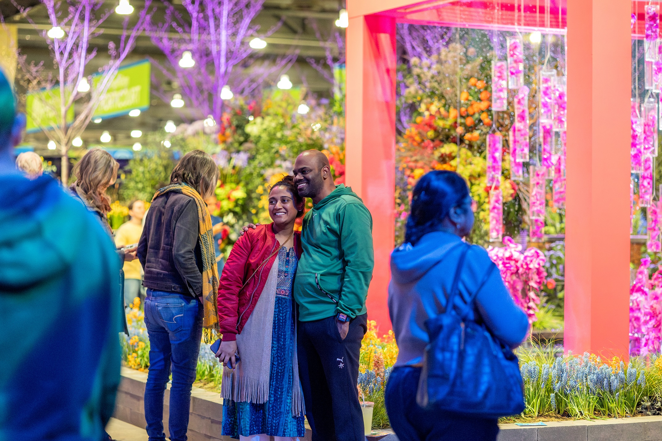 There will always be plenty of colorful backgrounds for photos at the Philadelphia Flower Show. (COURTESY OF MARISA RILEY, RIS PRODUCTIONS)