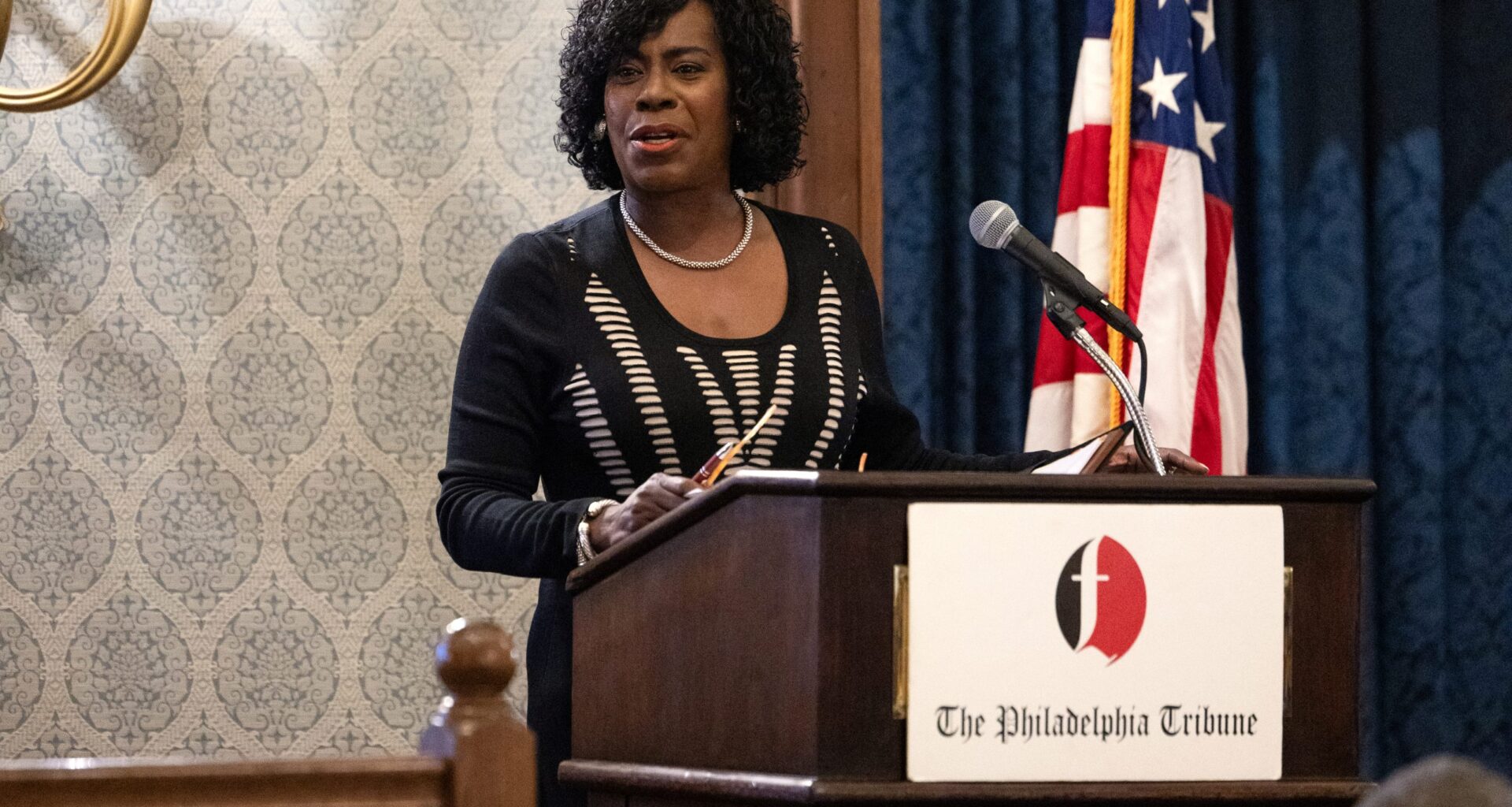 Parker defends her governing style in passionate Black History Month speech