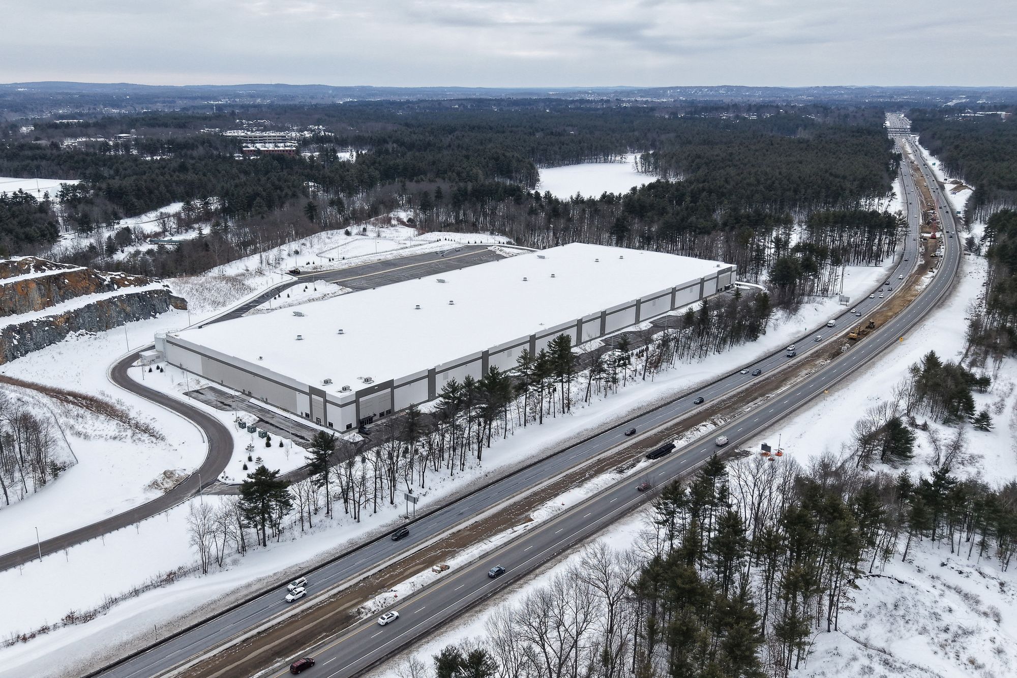 Bucks County officials recently voted unanimously to bar ICE from setting up processing and detention centers at warehouses within county limits, like those popping up in New Hampshire (pictured) and more than a dozen other locations across the country