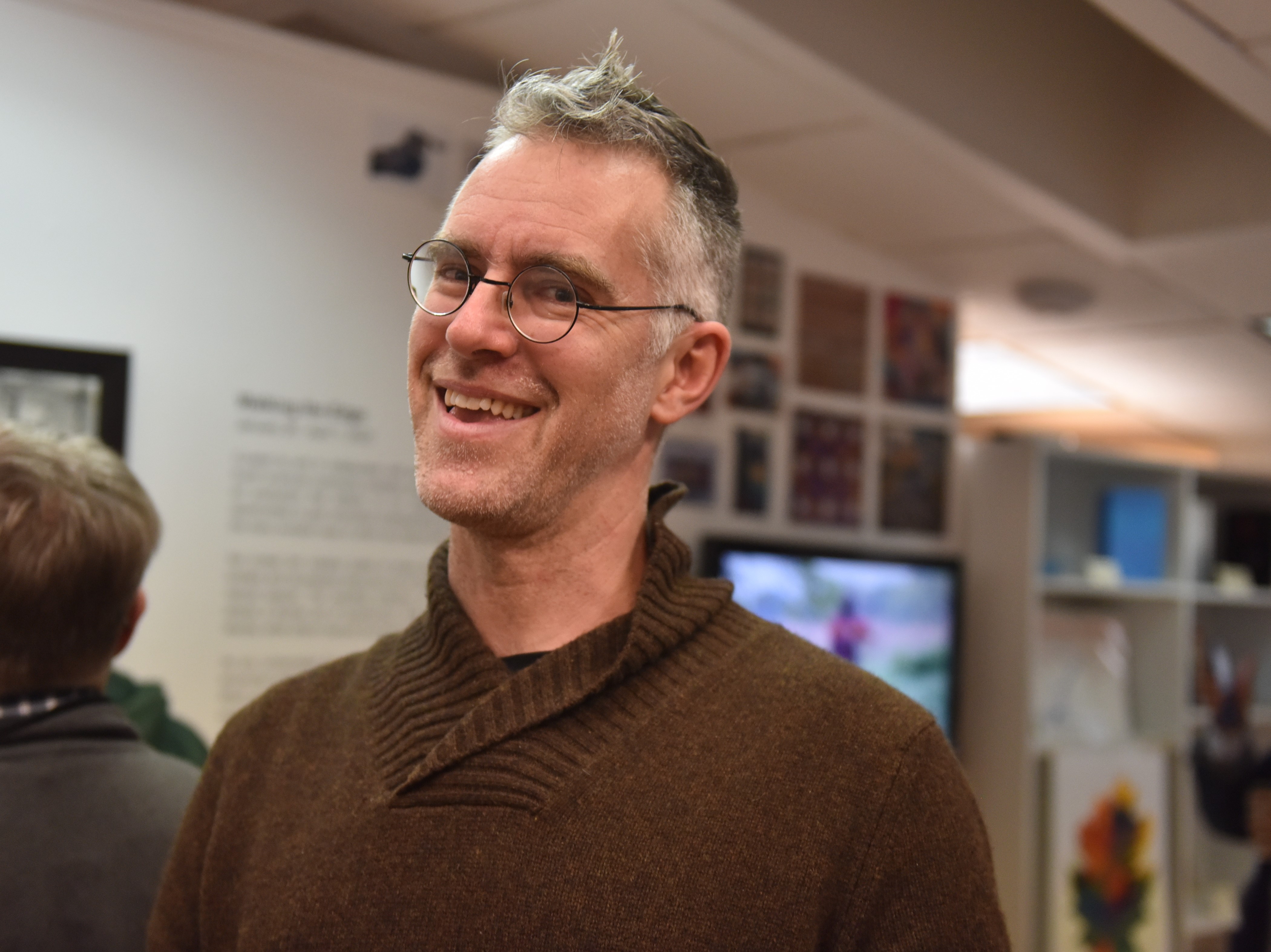 JJ Tiziou was front and center during a photography exhibition...