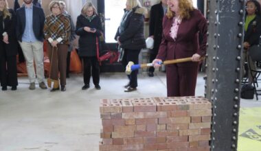 Alvernia holds "wall breaking" ceremony for American House project in Reading