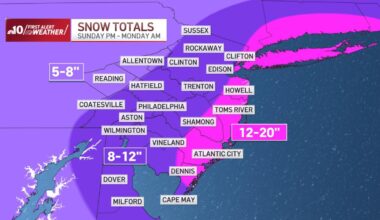 Nor’easter could bring up to a foot of snow to Philly – NBC10 Philadelphia