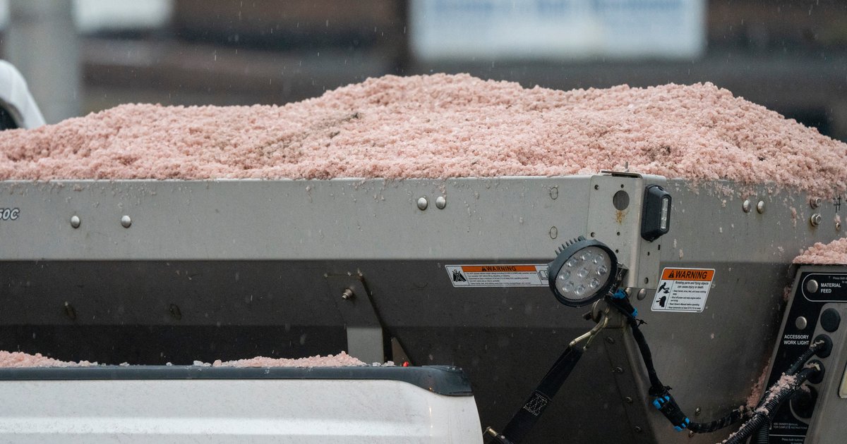 How does rock salt affect the environment after a snowstorm?