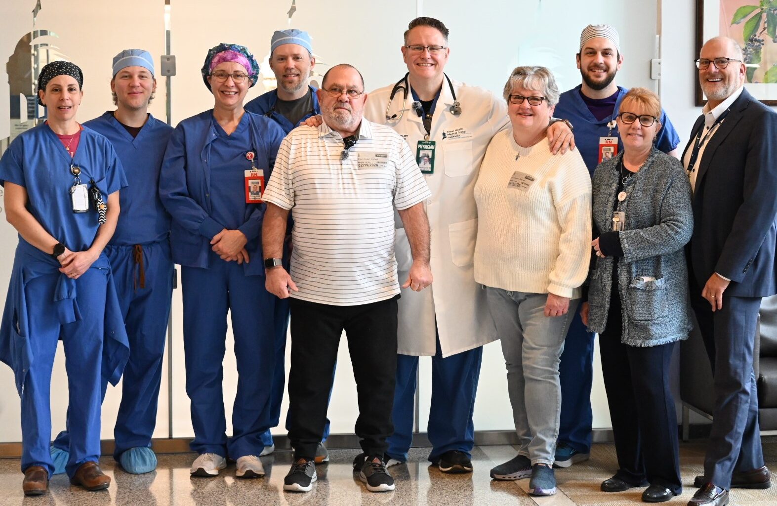 Patient reunites with cardiac team that saved his life