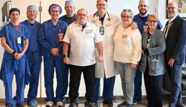 Patient reunites with cardiac team that saved his life