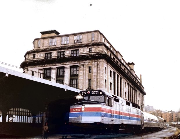 COURTESY OF DOMINIC KEATING This special Amtrak train visited Scranton on Nov. 13, 1979, as part of an inspection of the route between Hoboken, N.J., and the Electric City.