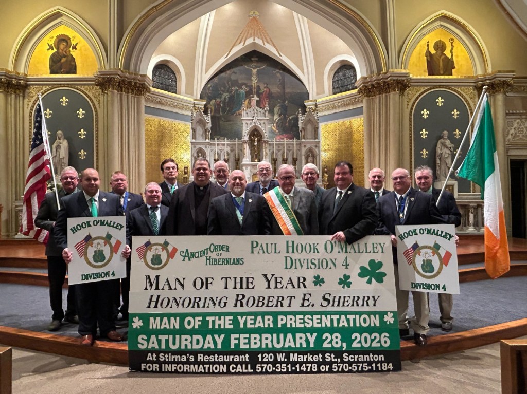 AOH Paul “Hook” O’Malley Division Four Man of the Year Dinner – Scranton Times-Tribune