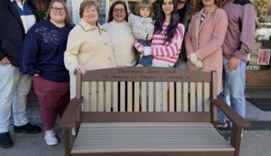 Dunmore Lions Club dedicates bench – Scranton Times-Tribune