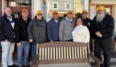 Dunmore Lions Club dedicates bench – Scranton Times-Tribune