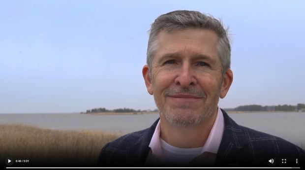 Adam Rousselle of Renewable Energy Aggregators Inc. in a video posted on REA's website speaks about his company's plan for an Old Forge borehole mine-water reclamation and hydroelectric generation facility on a tract in Duryea, Old Forge and Ransom Twp. (IMAGE COPIED FROM RENEWABLE ENERGY AGGREGATORS WEBSITE)