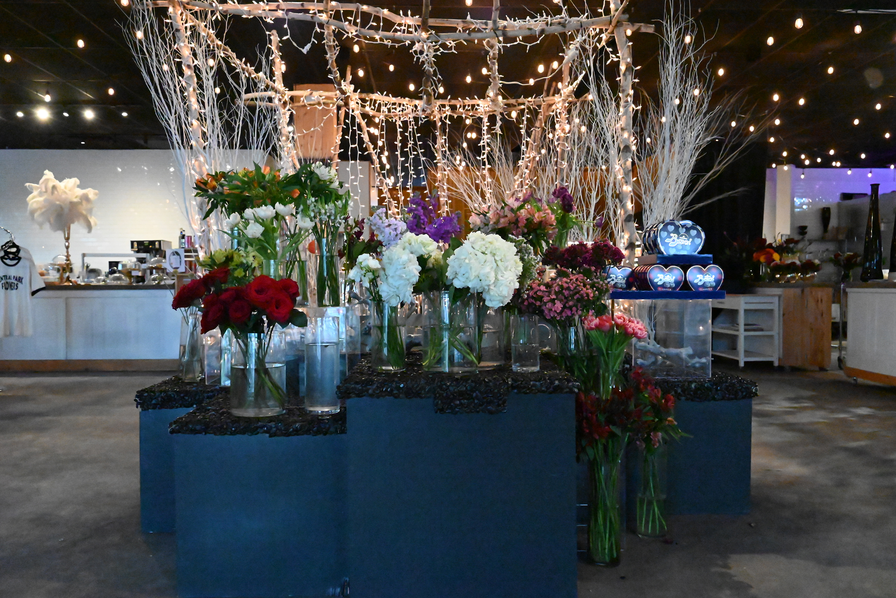The display at the entrance of Central Park Flowers in...