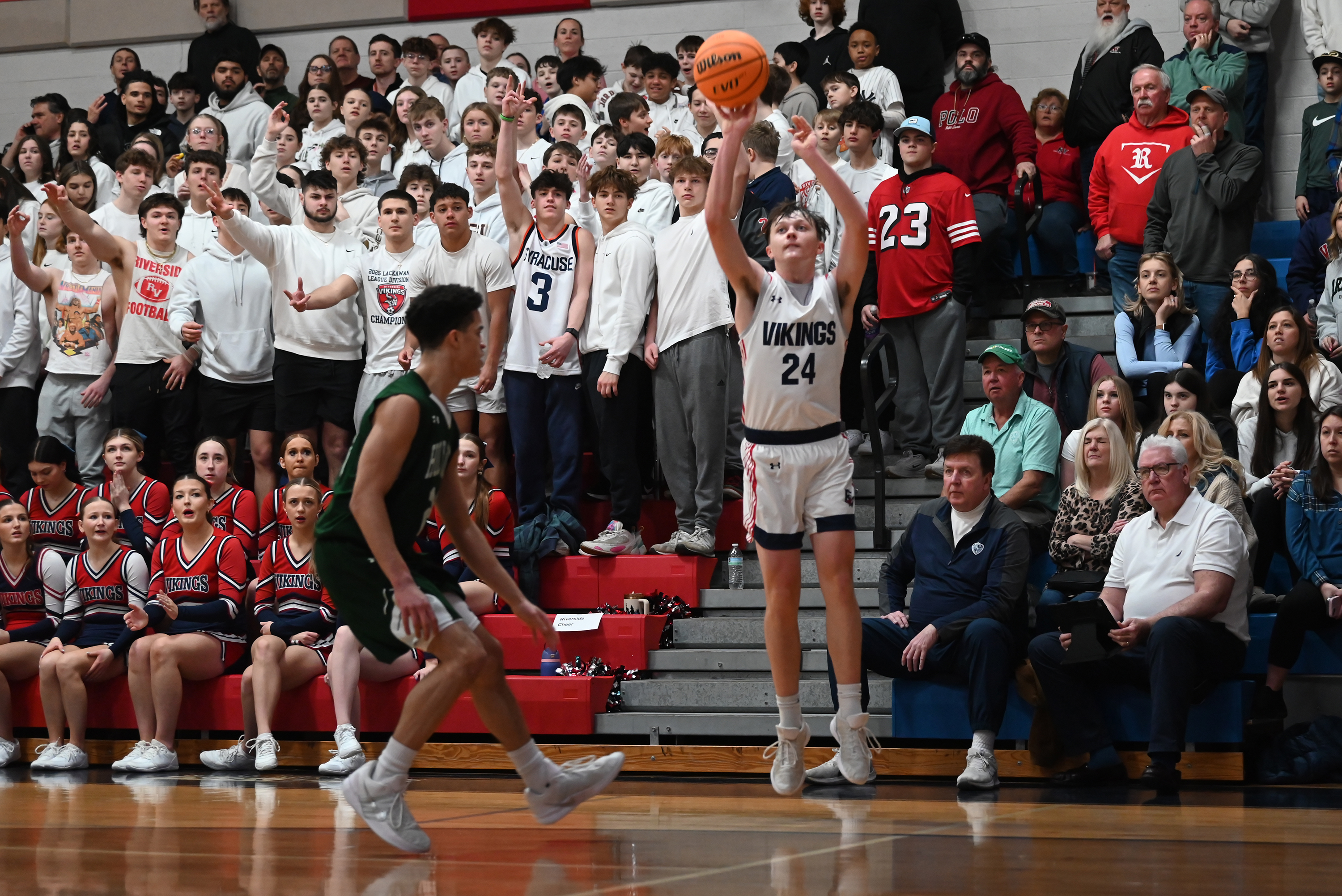 Riverside’s Kyle Connor takes a shot during the District 2...