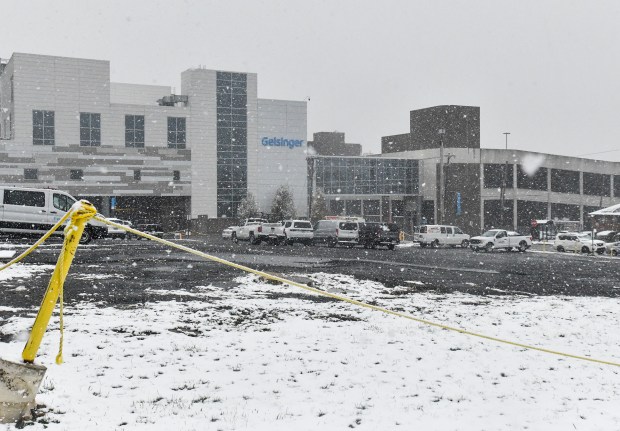 Geisinger Community Medical Center on Mulberry St. in Scranton Tuesday, Nov. 11, 2025. (SEAN MCKEAG / STAFF PHOTOGRAPHER)