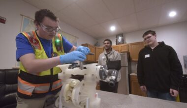 Students learn about potential career path