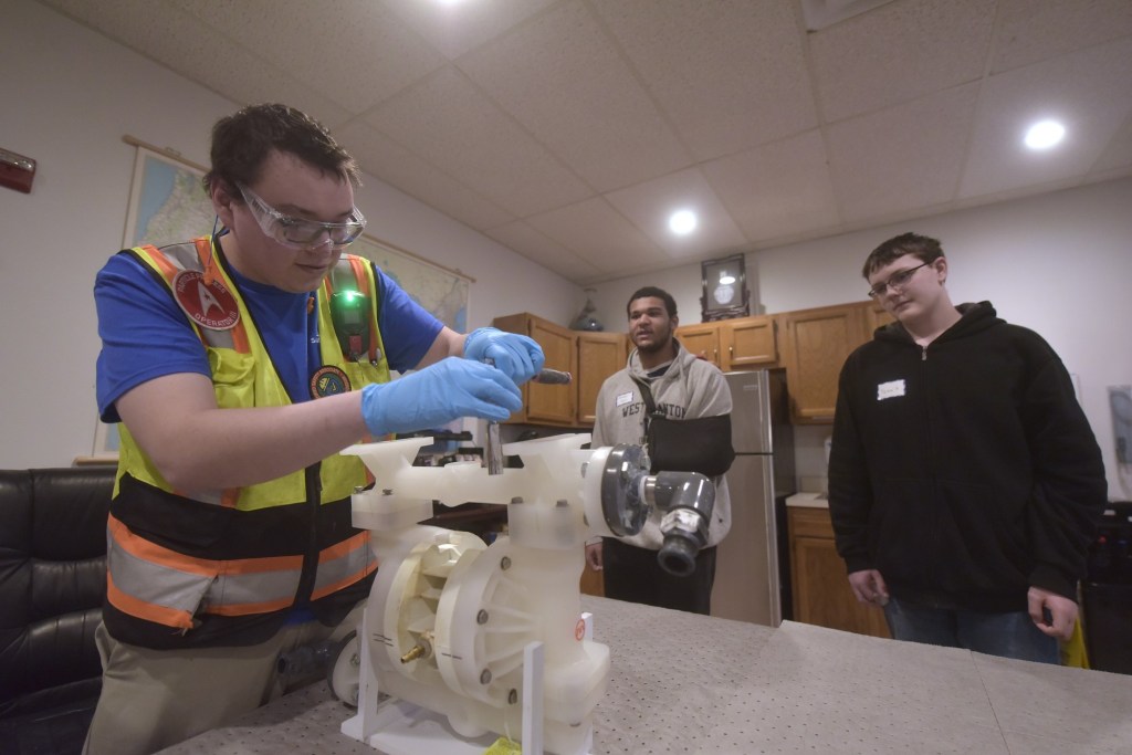 Students learn about potential career path