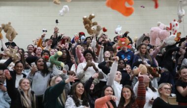 Teddies tossed at Scranton High to raise awareness for teen dating violence