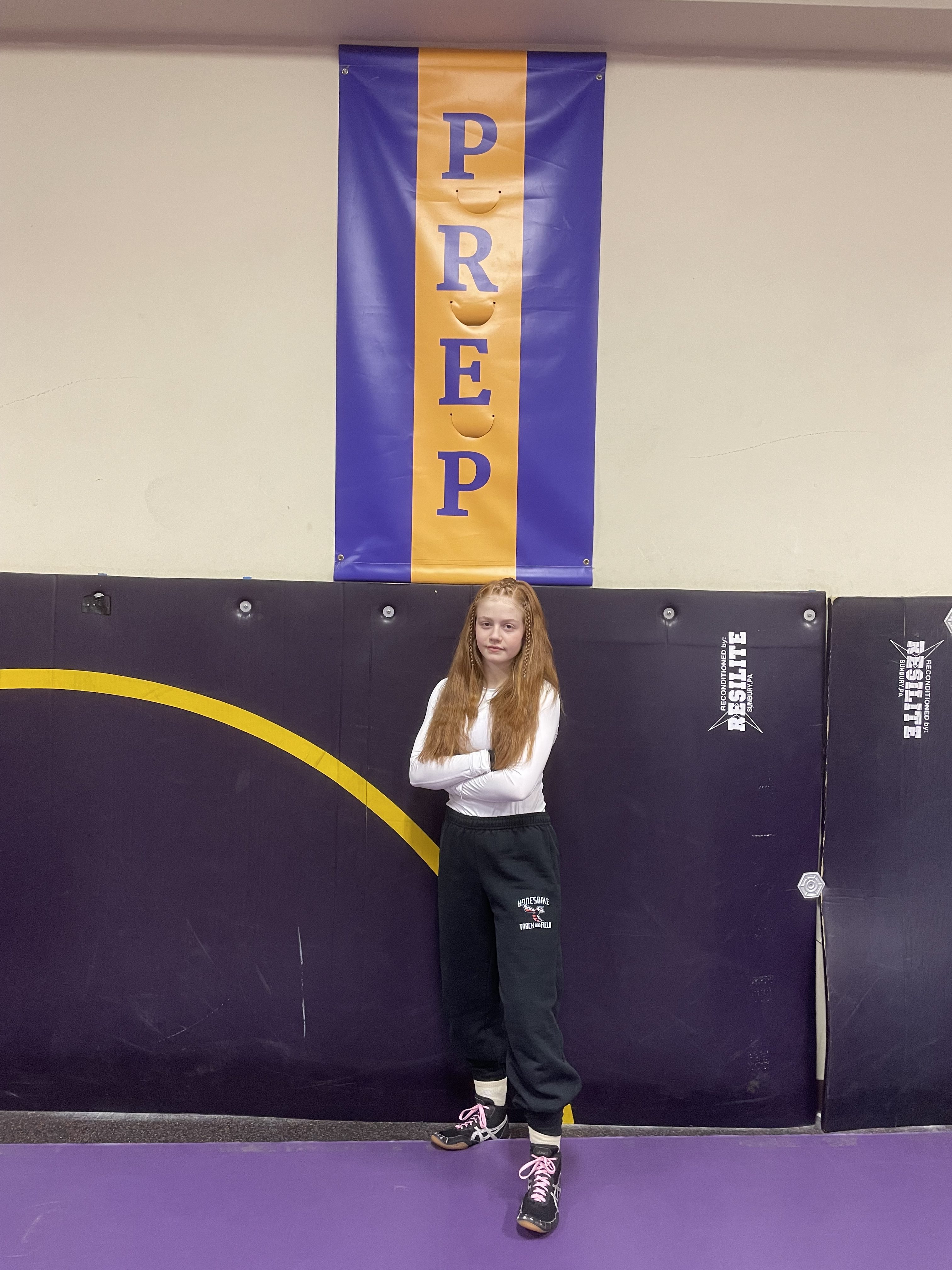 Scranton Prep freshman wrestler Willow McDonnell. JOE BARESS / STAFF...
