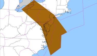 The area in brown is under a severe turbulence alert. Image: NWS AWC