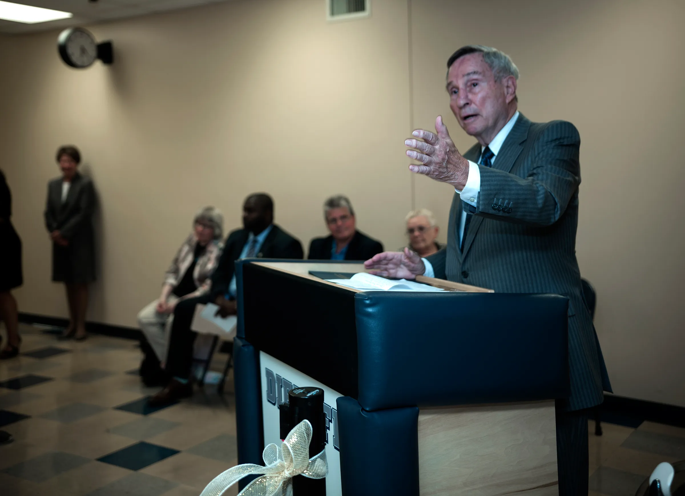 Lee Butz, chairman of Butz Construction, helped rally donations, to...