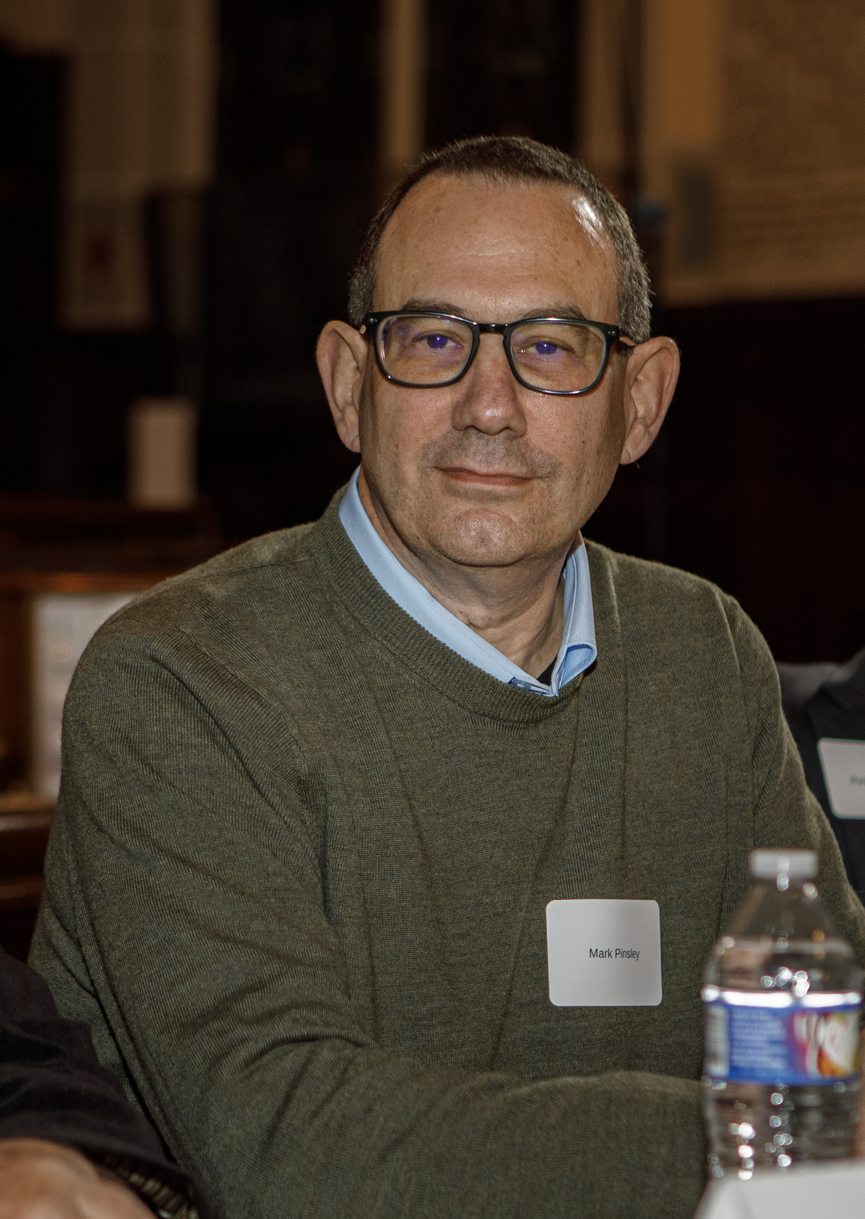 Mark Pinsley, a Democratic candidate, prior to a forum for...