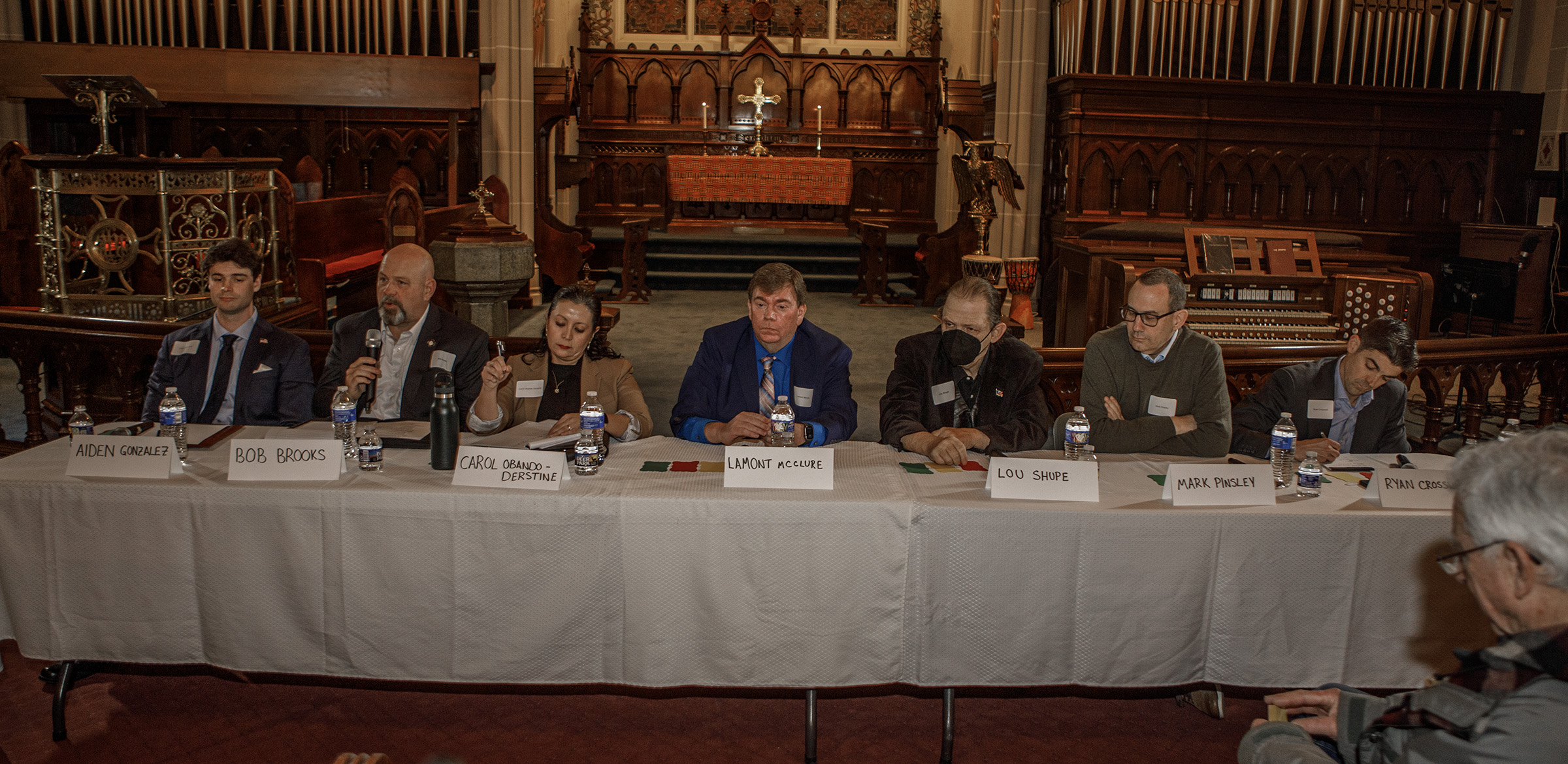 Democratic candidates; Aiden Gonzalez, Bob Banks, Carol Obando-Derstine, Lamont McClure,...