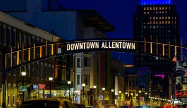 New downtown Allentown gateway arch: Photos