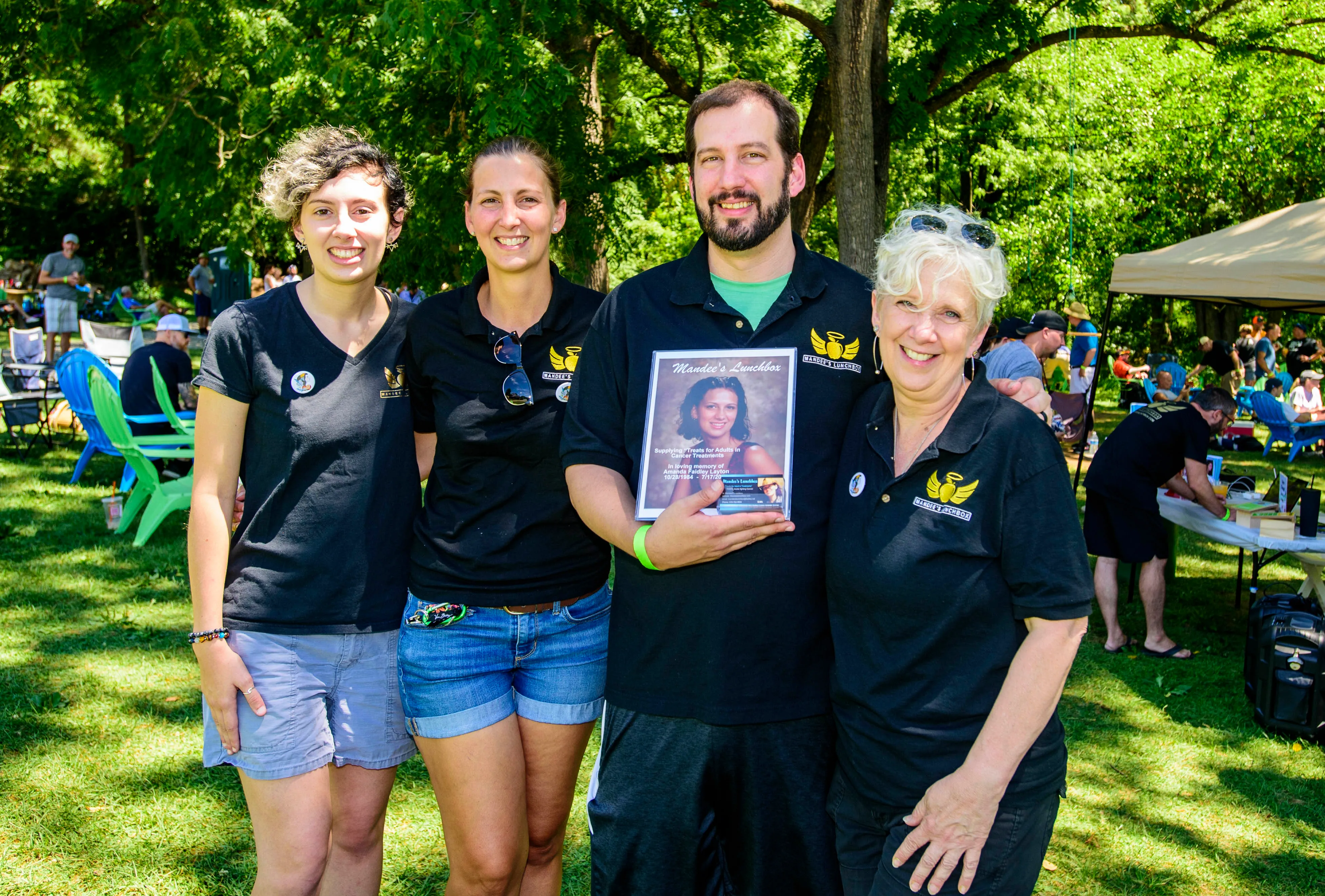 Family members Taylor Faidley, Samantha Griffin, Bill Faidley, and Angela...