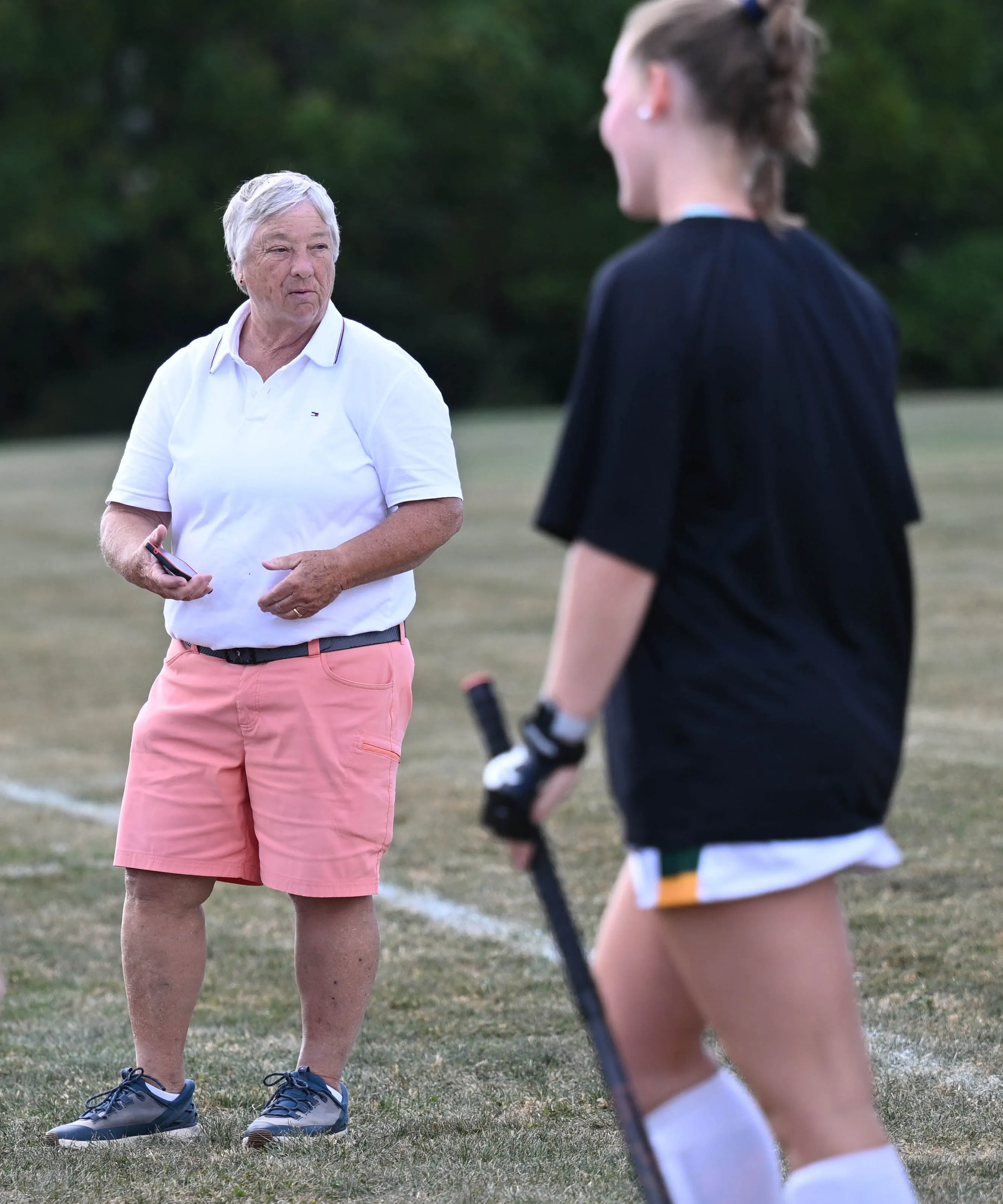 Sue Butz Stavin, the Emmaus High School field hockey coach,...