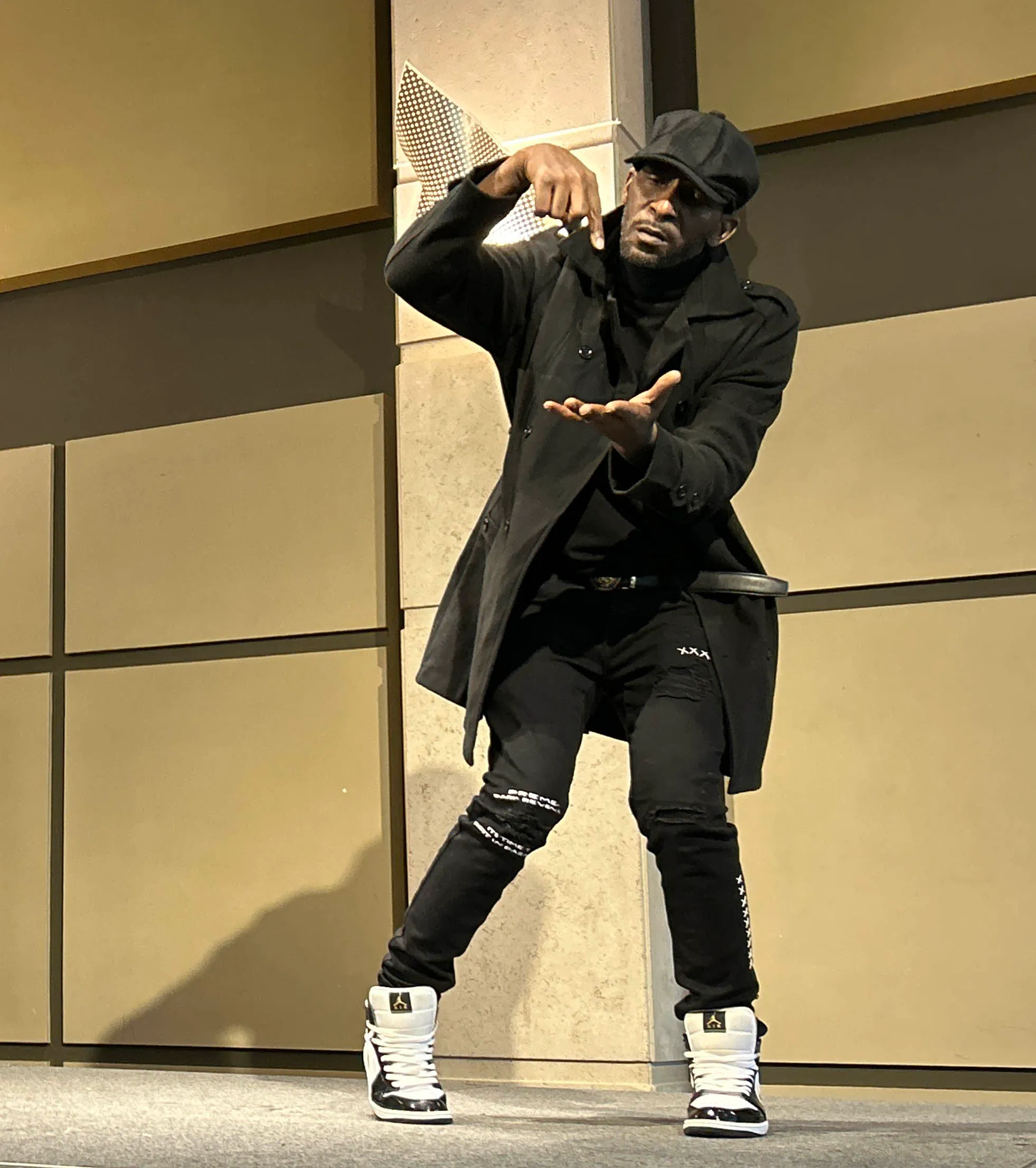 Dominick Boyd performs a dance piece titled “Pieces of a...