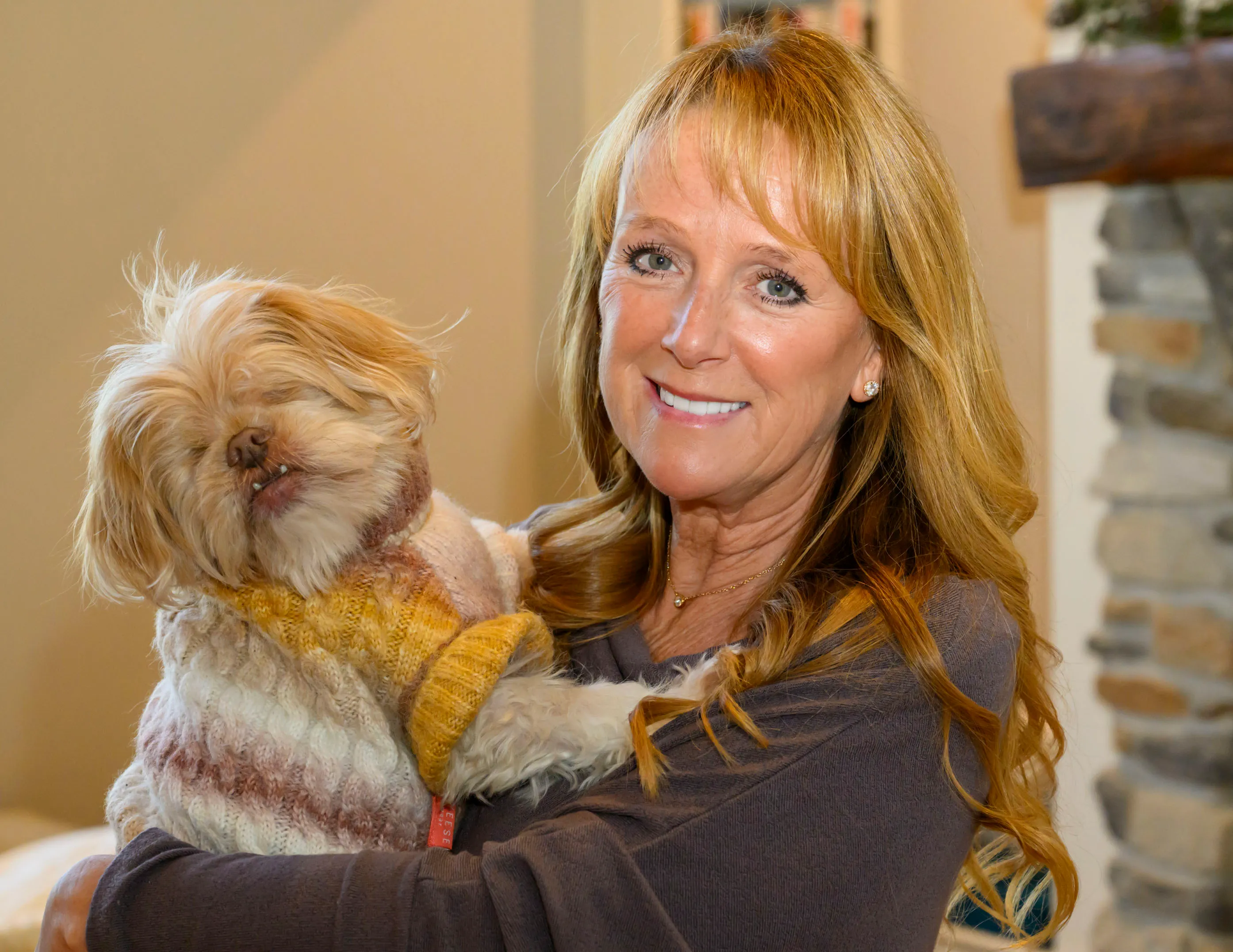 Jayne Anne Bissell holds Teddy on Thursday, Jan. 22, 2026,...