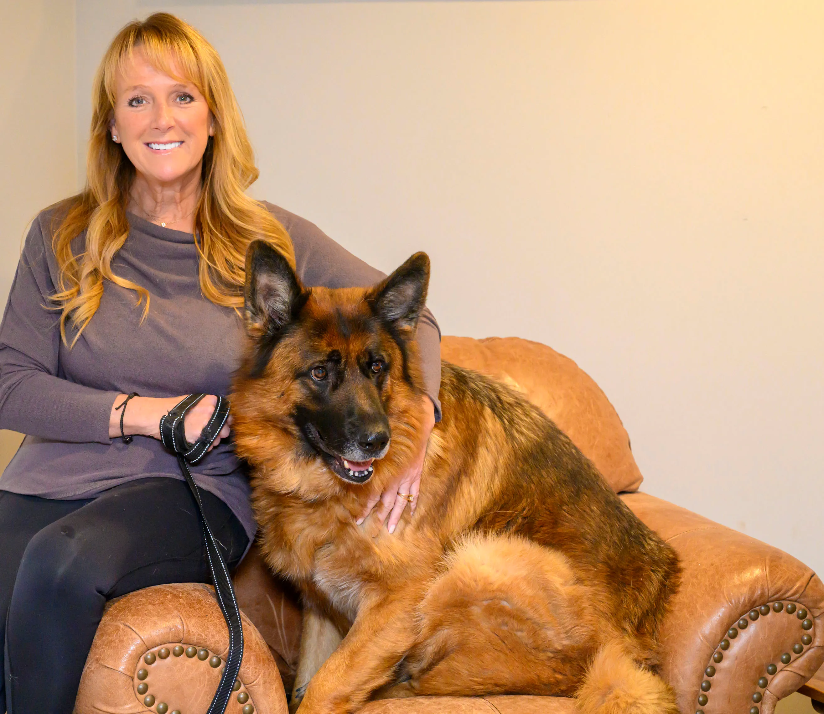 Jayne Anne Bissell sits with Mago on Thursday, Jan. 22,...