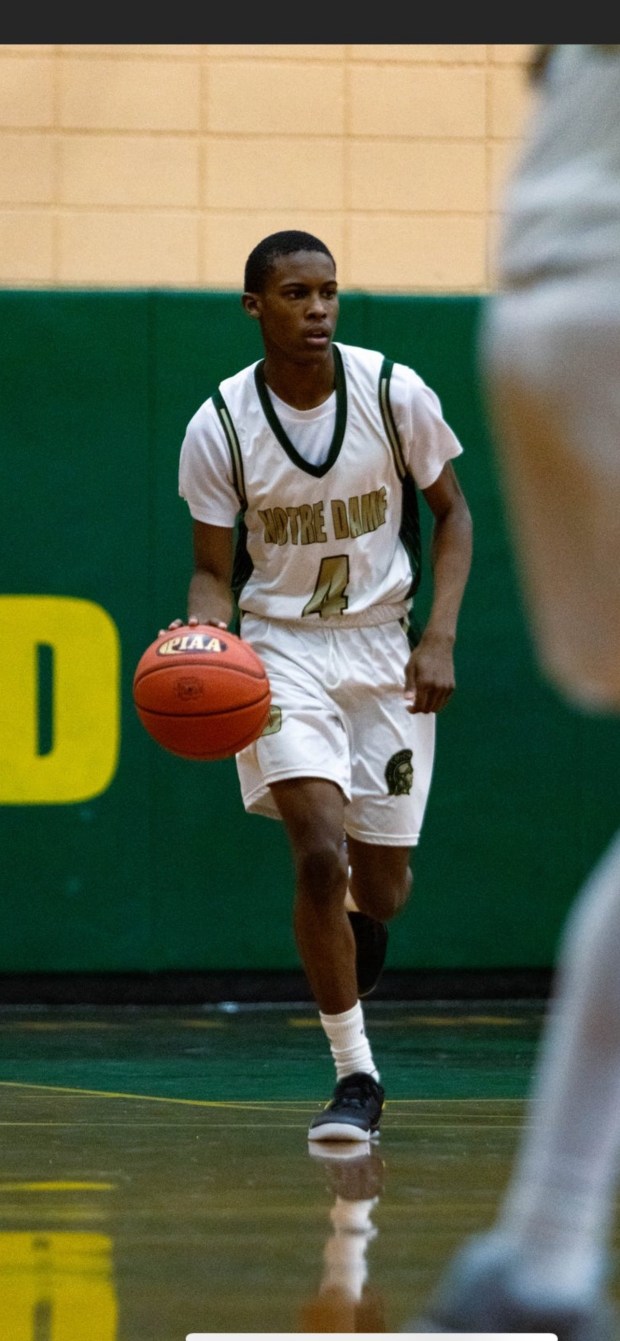 Notre Dame-Green Pond junior Kristoff Barrett has scored 242 points in 15 games for the Spartans. (Contributed photo / Aidan Acosta).