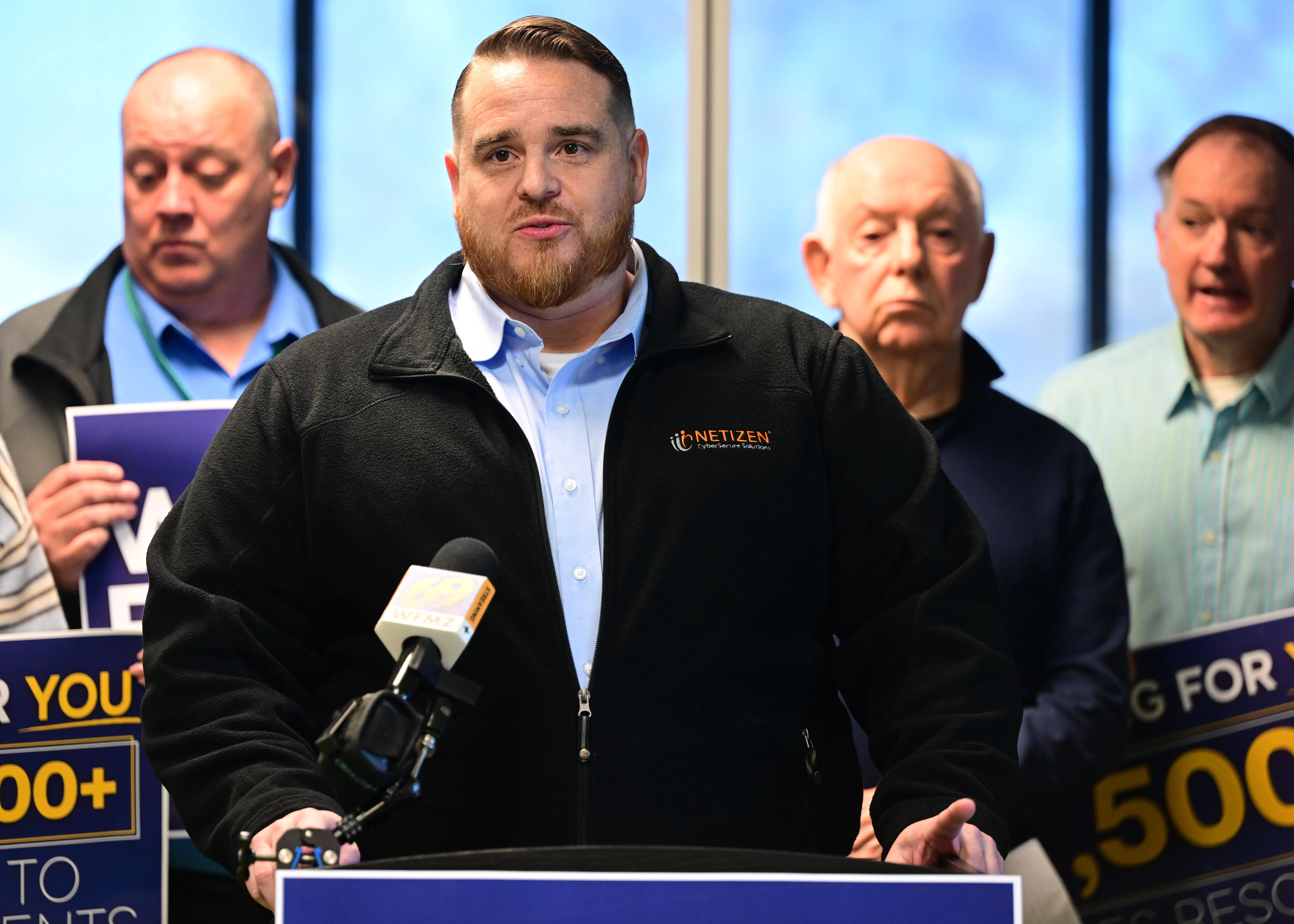 Michael Hawkins, CEO at Netizen Corp, speaks Monday, Jan. 12,...