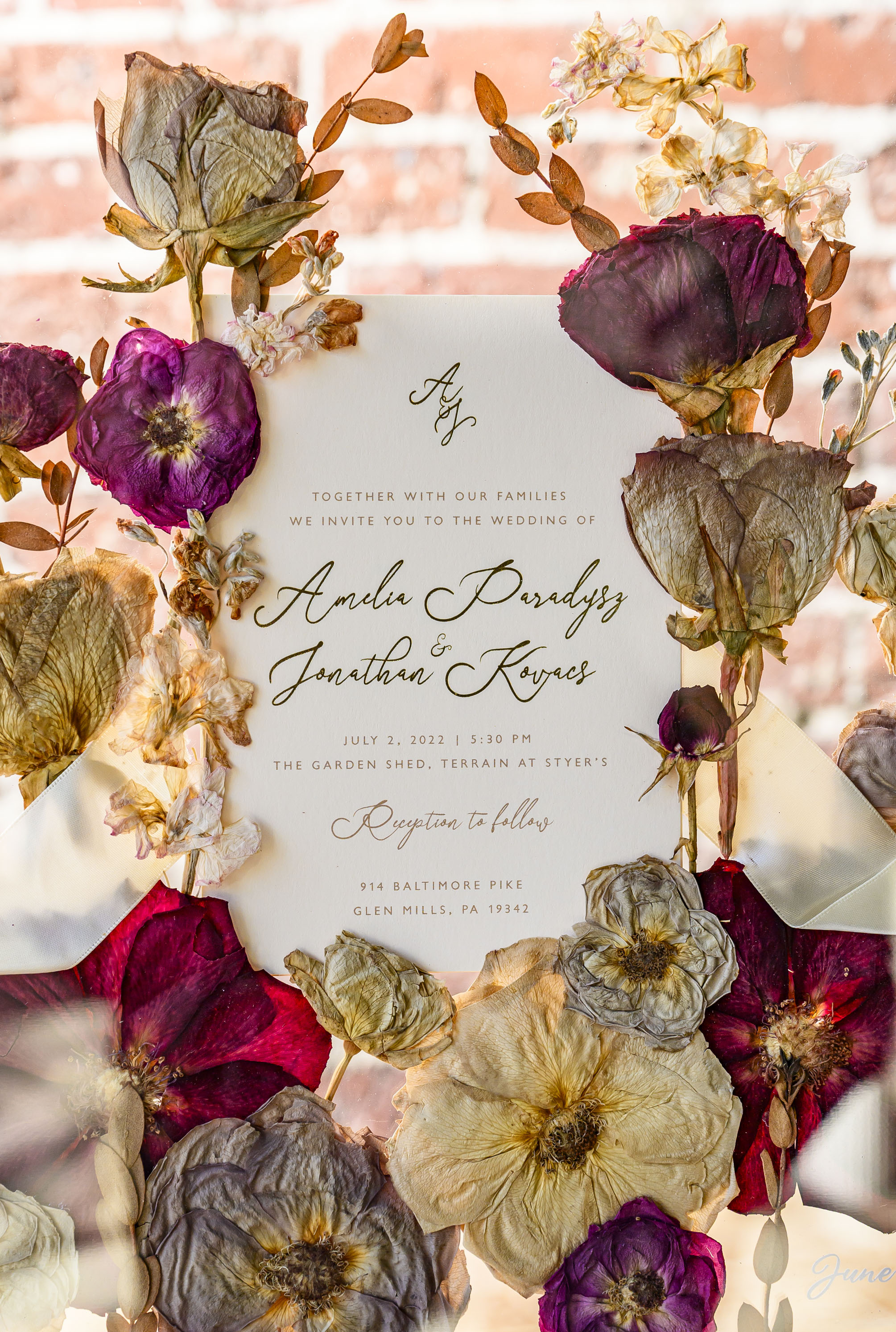 Pressed flower frame is displayed Friday, Feb. 13, 2026, at...