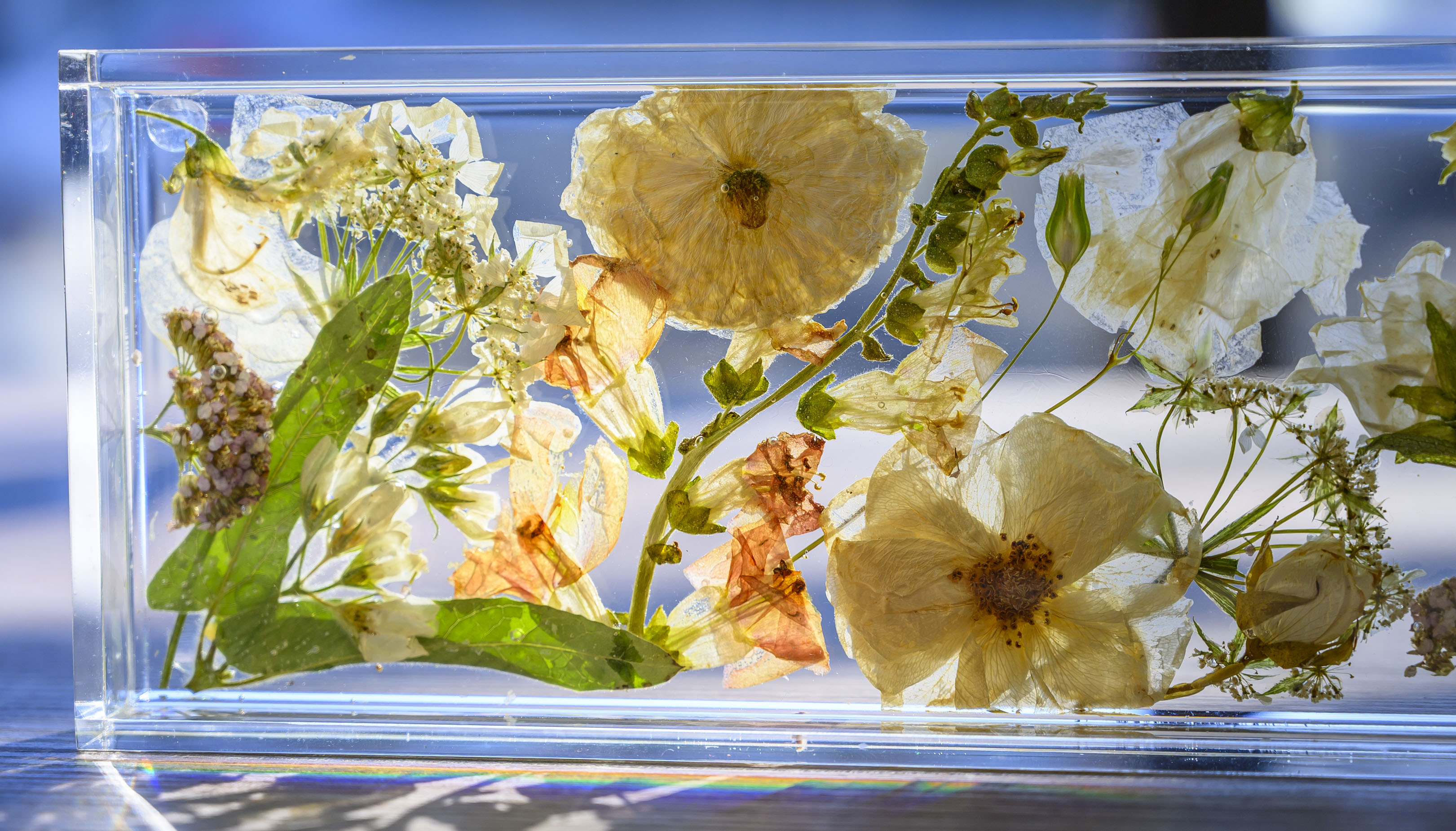 Resin art is displayed Friday, Feb. 13, 2026, at The...