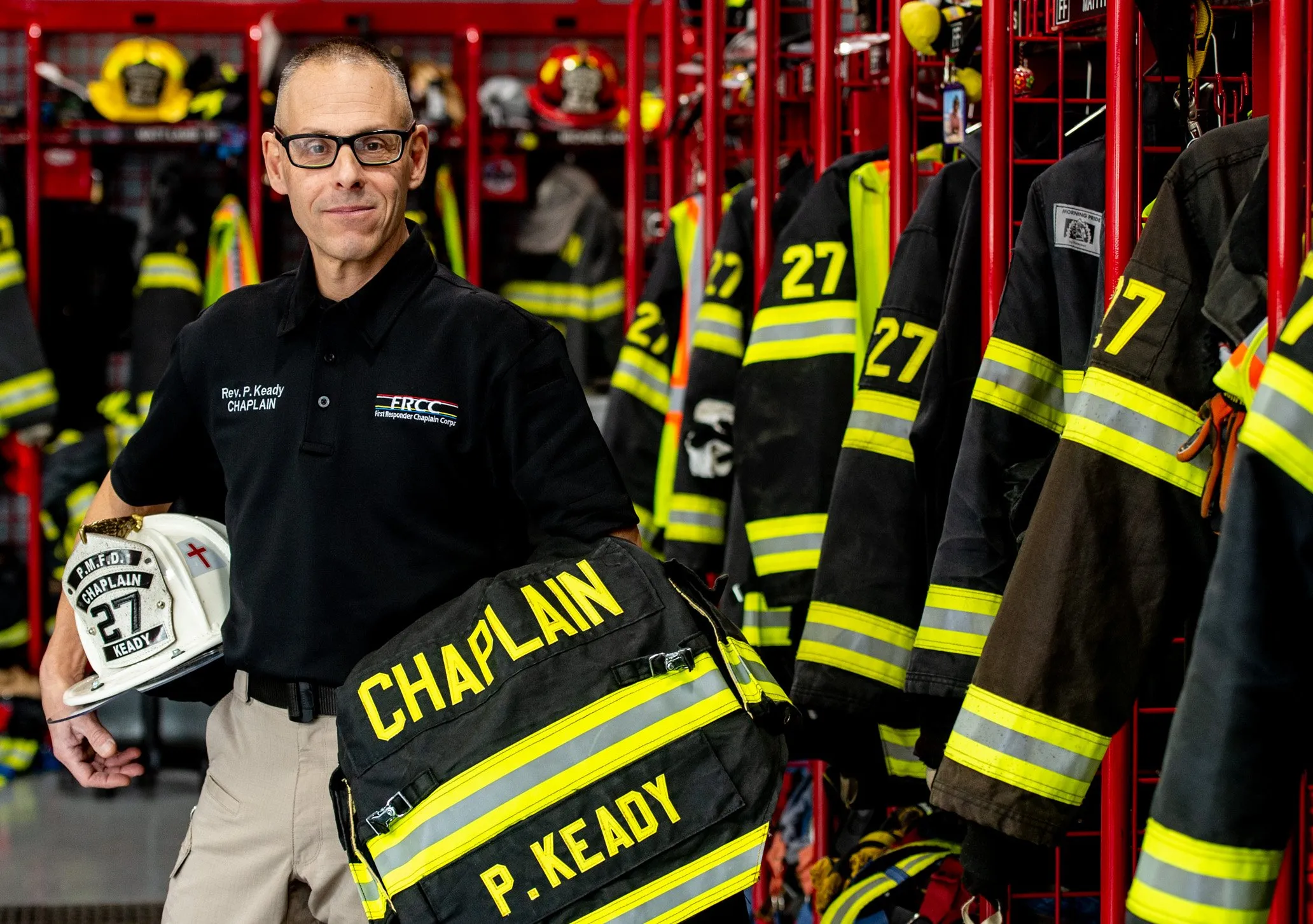 Rev. Peter Keady poses for a portrait Friday, Jan. 7,...