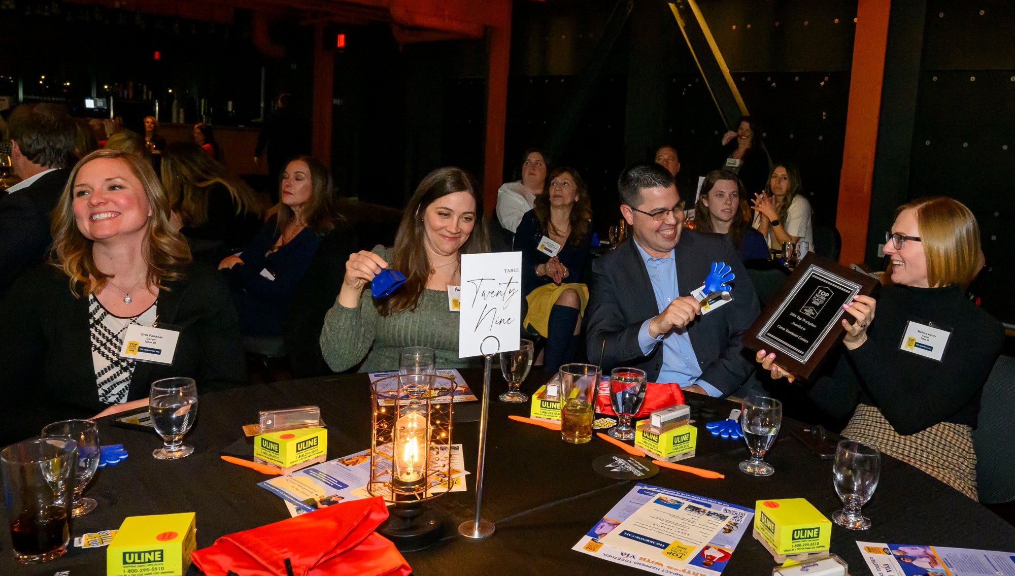 Caron Treatment Centers is ranked among the Large Employers category during The Morning Call's Lehigh Valley Top Workplaces Awards 2026 awards banquet Thursday, Feb. 26, 2026, at the ArtsQuest Center at SteelStacks in Bethlehem. (April Gamiz/The Morning Call)