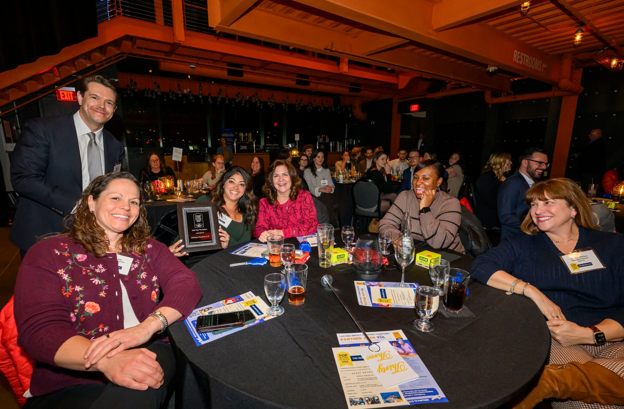 Buckeye Partners, L.P is ranked fourth among the Large Employers category during The Morning Call's Lehigh Valley Top Workplaces Awards 2026 awards banquet Thursday, Feb. 26, 2026, at the ArtsQuest Center at SteelStacks in Bethlehem. (April Gamiz/The Morning Call)
