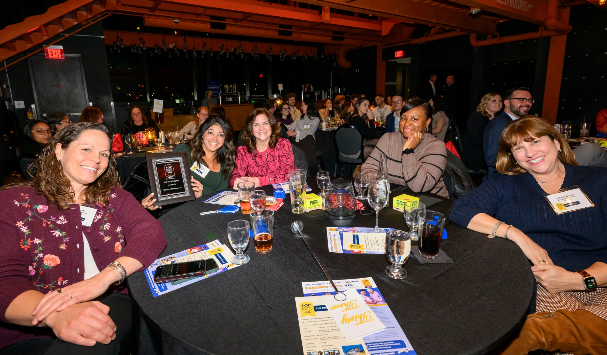 Buckeye Partners, L.P is ranked fourth among the Large Employers category during The Morning Call's Lehigh Valley Top Workplaces Awards 2026 awards banquet Thursday, Feb. 26, 2026, at the ArtsQuest Center at SteelStacks in Bethlehem. (April Gamiz/The Morning Call)
