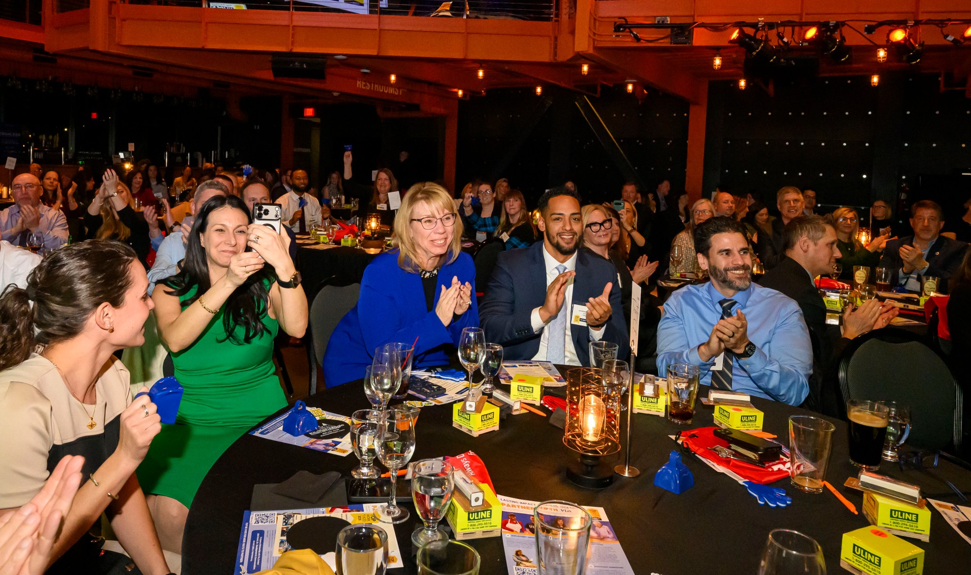 Uline is ranked first among the Large Employers category during The Morning Call's Lehigh Valley Top Workplaces Awards 2026 awards banquet Thursday, Feb. 26, 2026, at the ArtsQuest Center at SteelStacks in Bethlehem. (April Gamiz/The Morning Call)