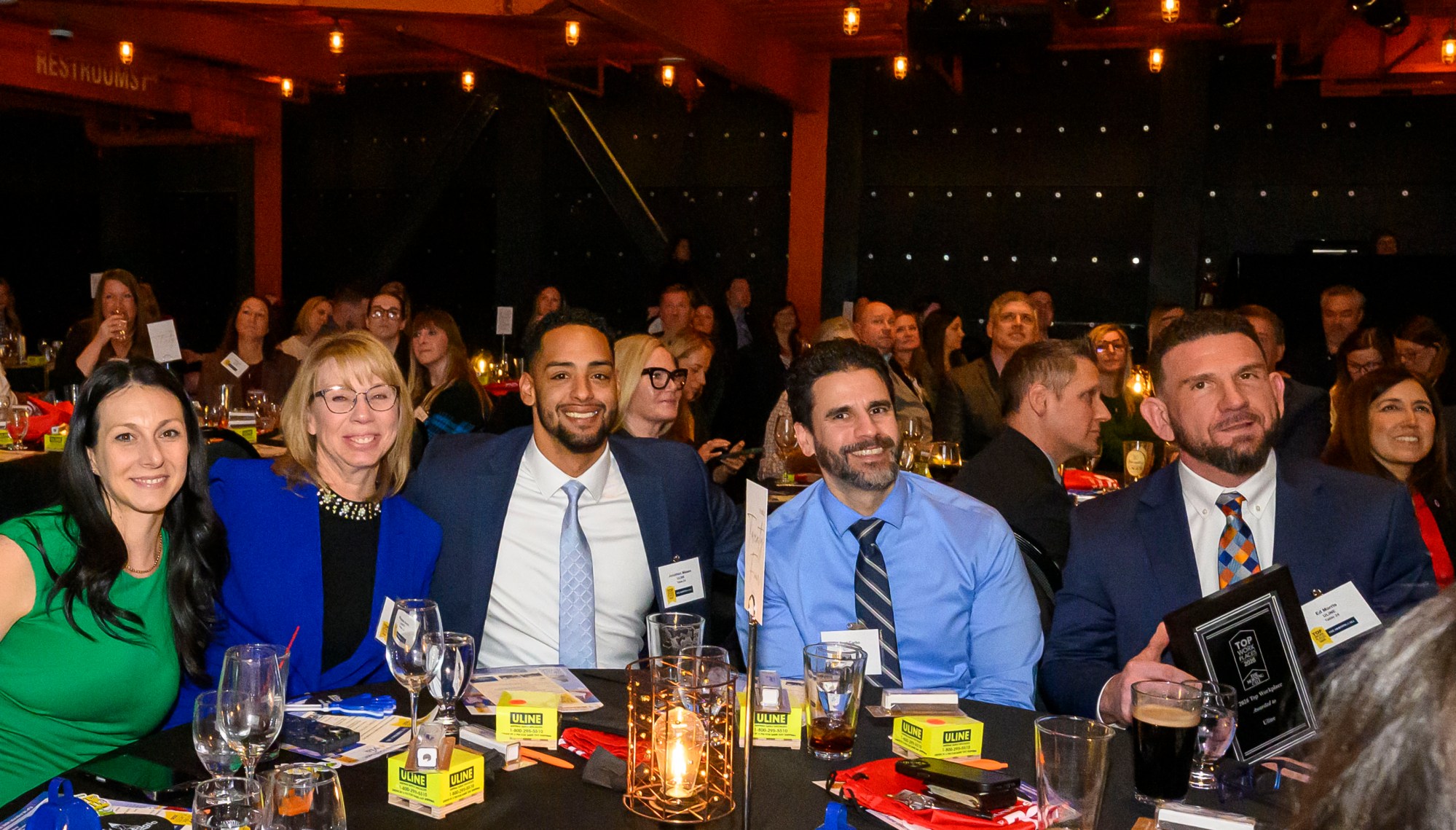 Uline is ranked first among the Large Employers category during The Morning Call's Lehigh Valley Top Workplaces Awards 2026 awards banquet Thursday, Feb. 26, 2026, at the ArtsQuest Center at SteelStacks in Bethlehem. (April Gamiz/The Morning Call)