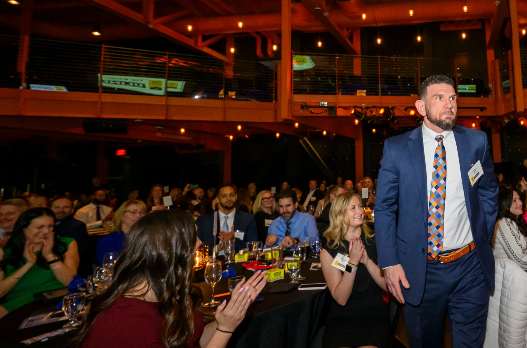 Uline is ranked first among the Large Employers category during The Morning Call's Lehigh Valley Top Workplaces Awards 2026 awards banquet Thursday, Feb. 26, 2026, at the ArtsQuest Center at SteelStacks in Bethlehem. (April Gamiz/The Morning Call)