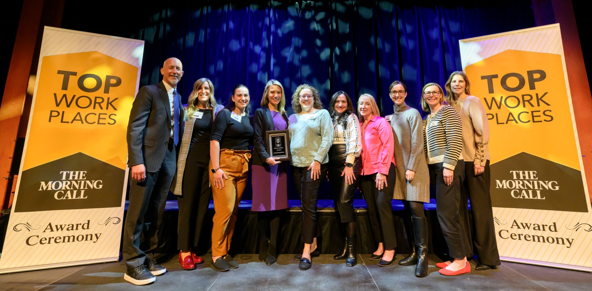 St. Luke's University Health Network wins during The Morning Call's Lehigh Valley Top Workplaces Awards 2026 awards banquet Thursday, Feb. 26, 2026, at the ArtsQuest Center at SteelStacks in Bethlehem.(April Gamiz/The Morning Call)