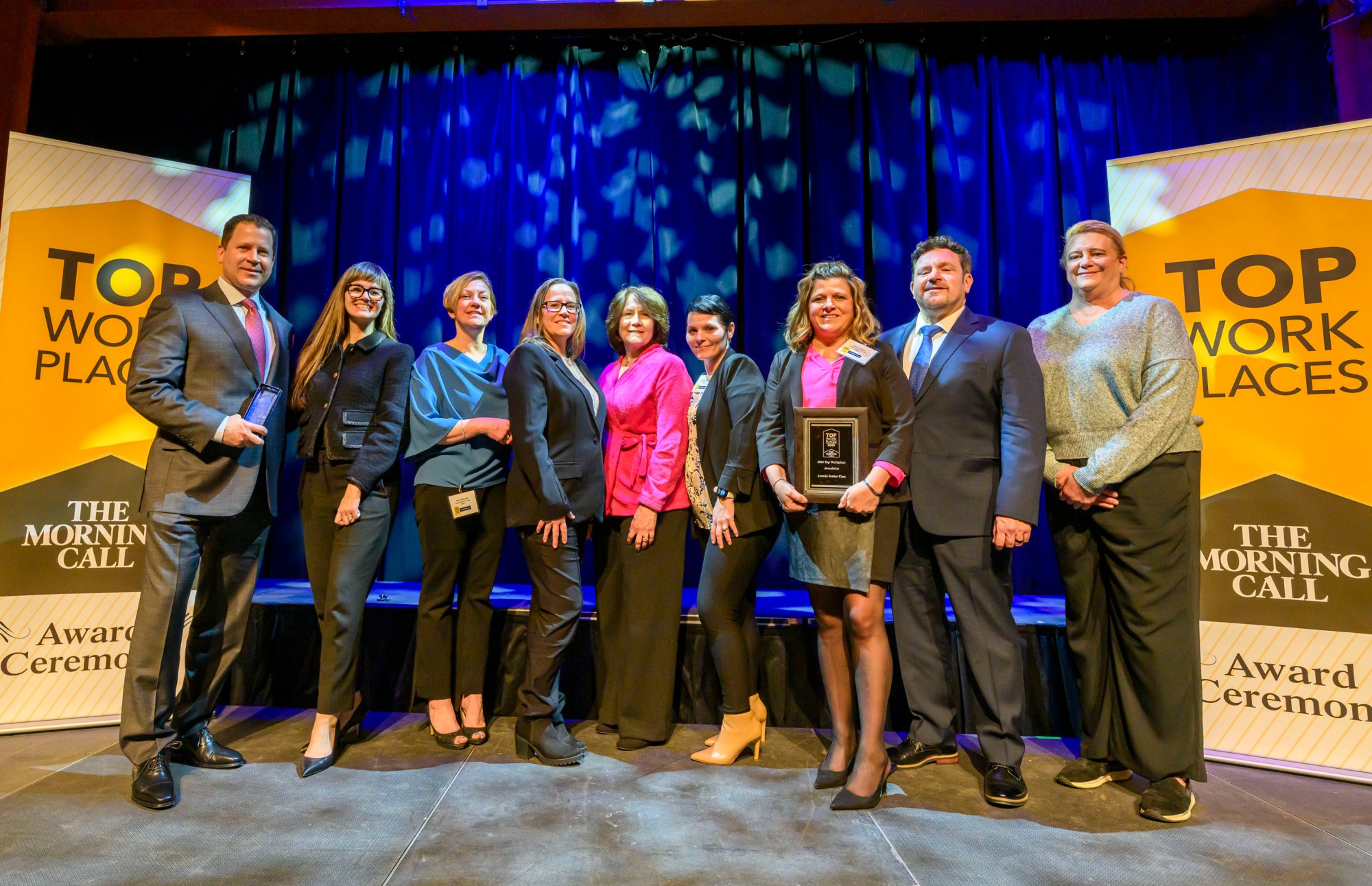 Amada Senior Care wins during The Morning Call's Lehigh Valley Top Workplaces Awards 2026 awards banquet Thursday, Feb. 26, 2026, at the ArtsQuest Center at SteelStacks in Bethlehem.(April Gamiz/The Morning Call)