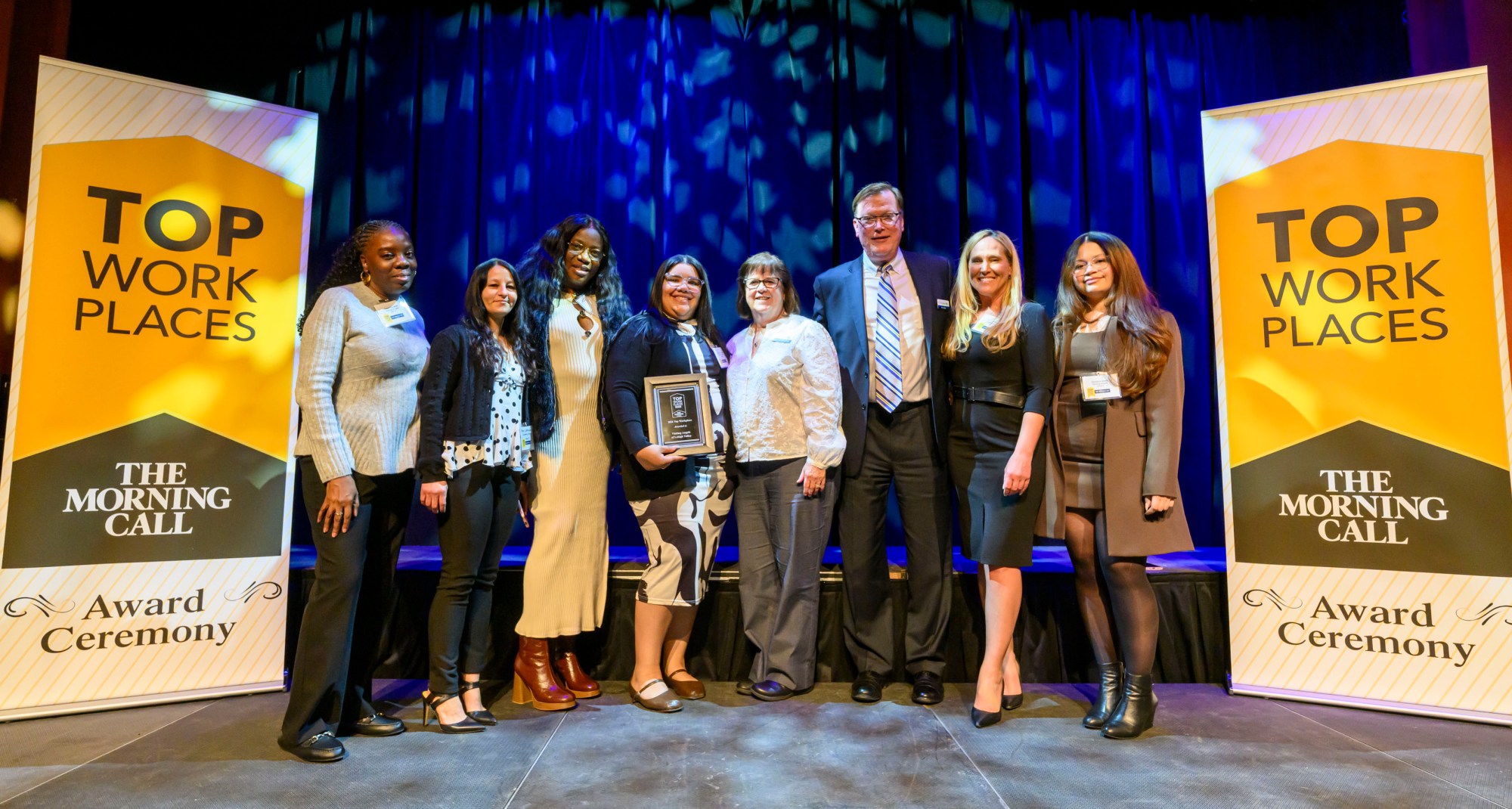 Visiting Angels of Lehigh Valley wins during The Morning Call's Lehigh Valley Top Workplaces Awards 2026 awards banquet Thursday, Feb. 26, 2026, at the ArtsQuest Center at SteelStacks in Bethlehem.(April Gamiz/The Morning Call)