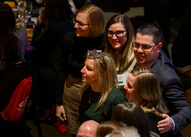 People mingle during The Morning Call's Lehigh Valley Top Workplaces Awards 2026 awards banquet Thursday, Feb. 26, 2026, at the ArtsQuest Center at SteelStacks in Bethlehem.(April Gamiz/The Morning Call)