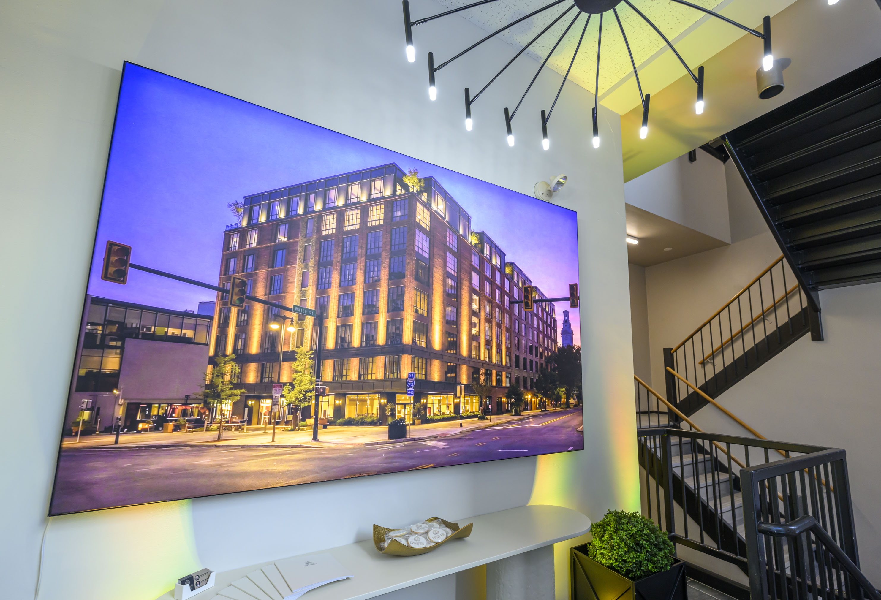 A view of a sales gallery during the Lynden Eastonâs...