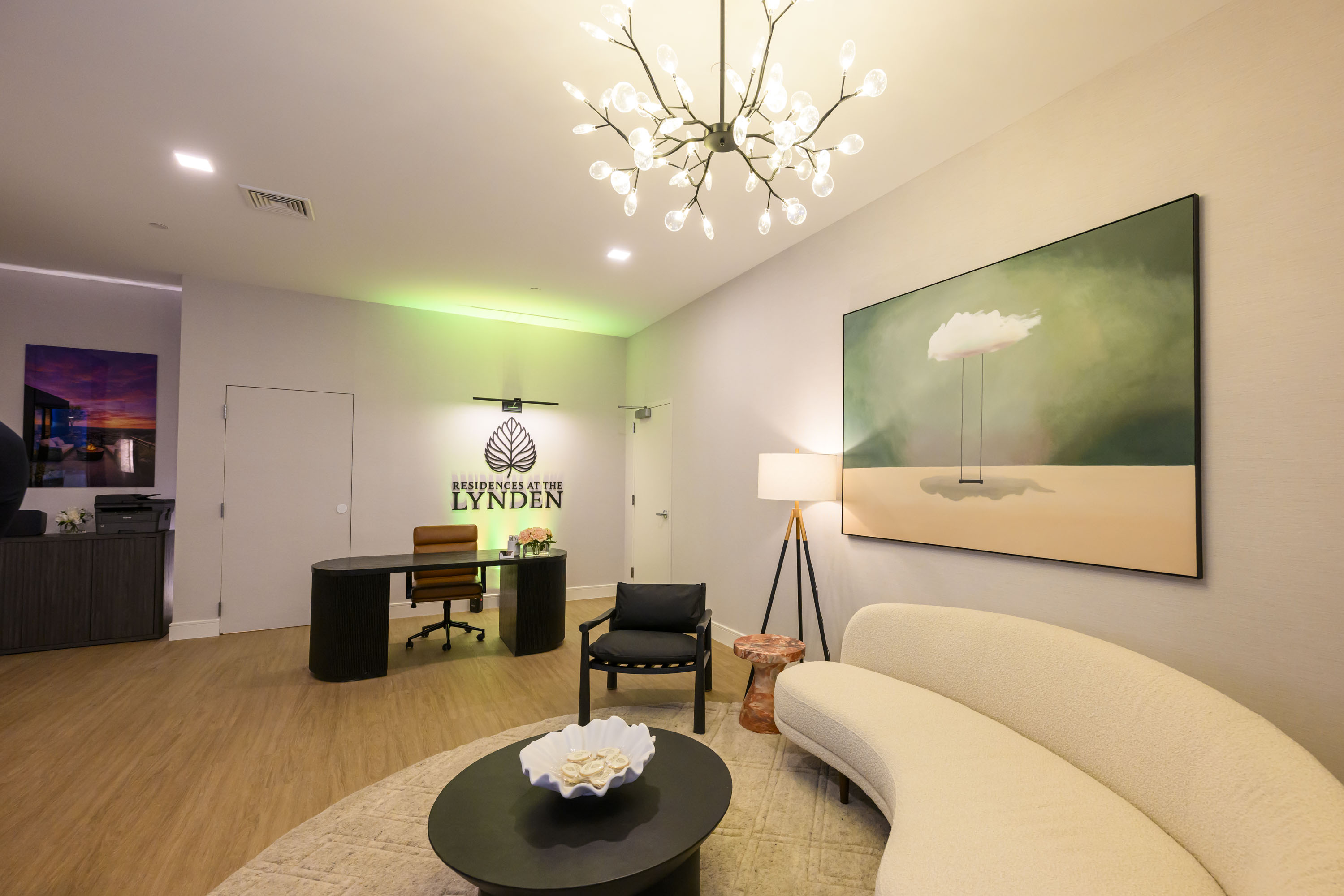 A view of a sales gallery during the Lynden Eastonâs...