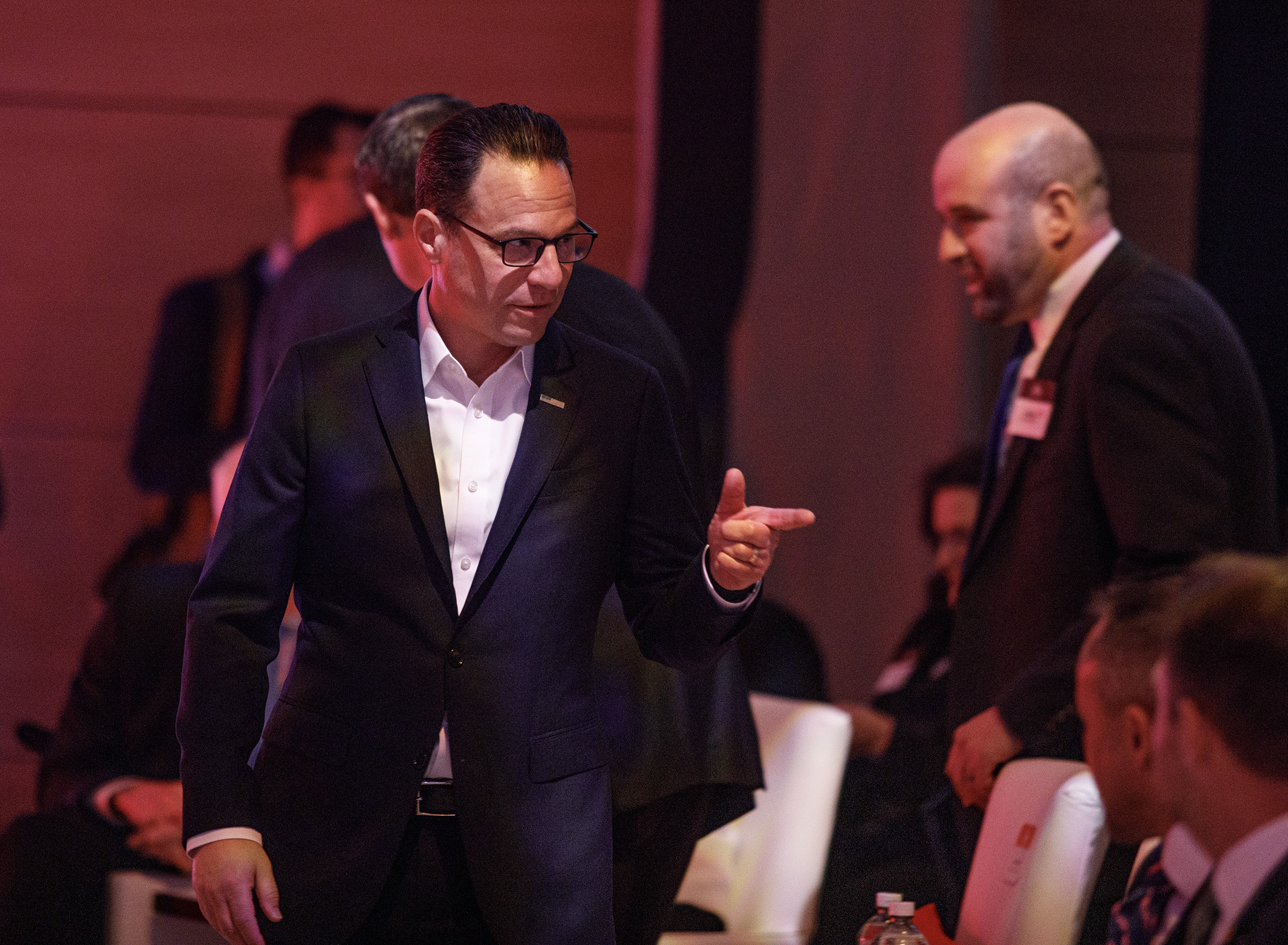 Gov. Josh Shapiro prior to Eli Lilly Chair and CEO...