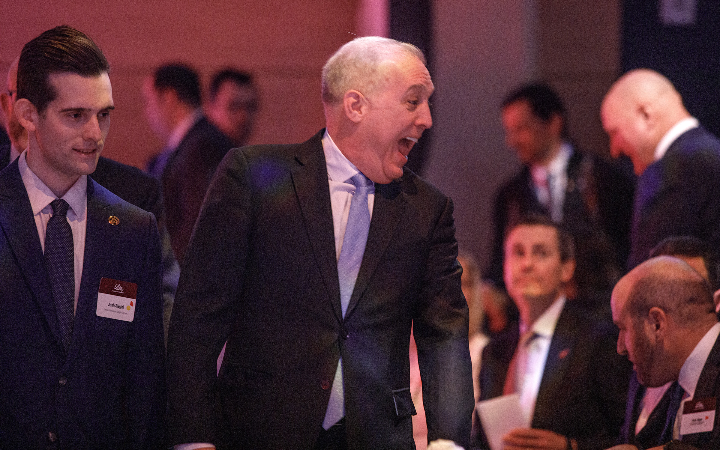 Lehigh County Executive Josh Siegel, left, and Lehigh Valley Economic...